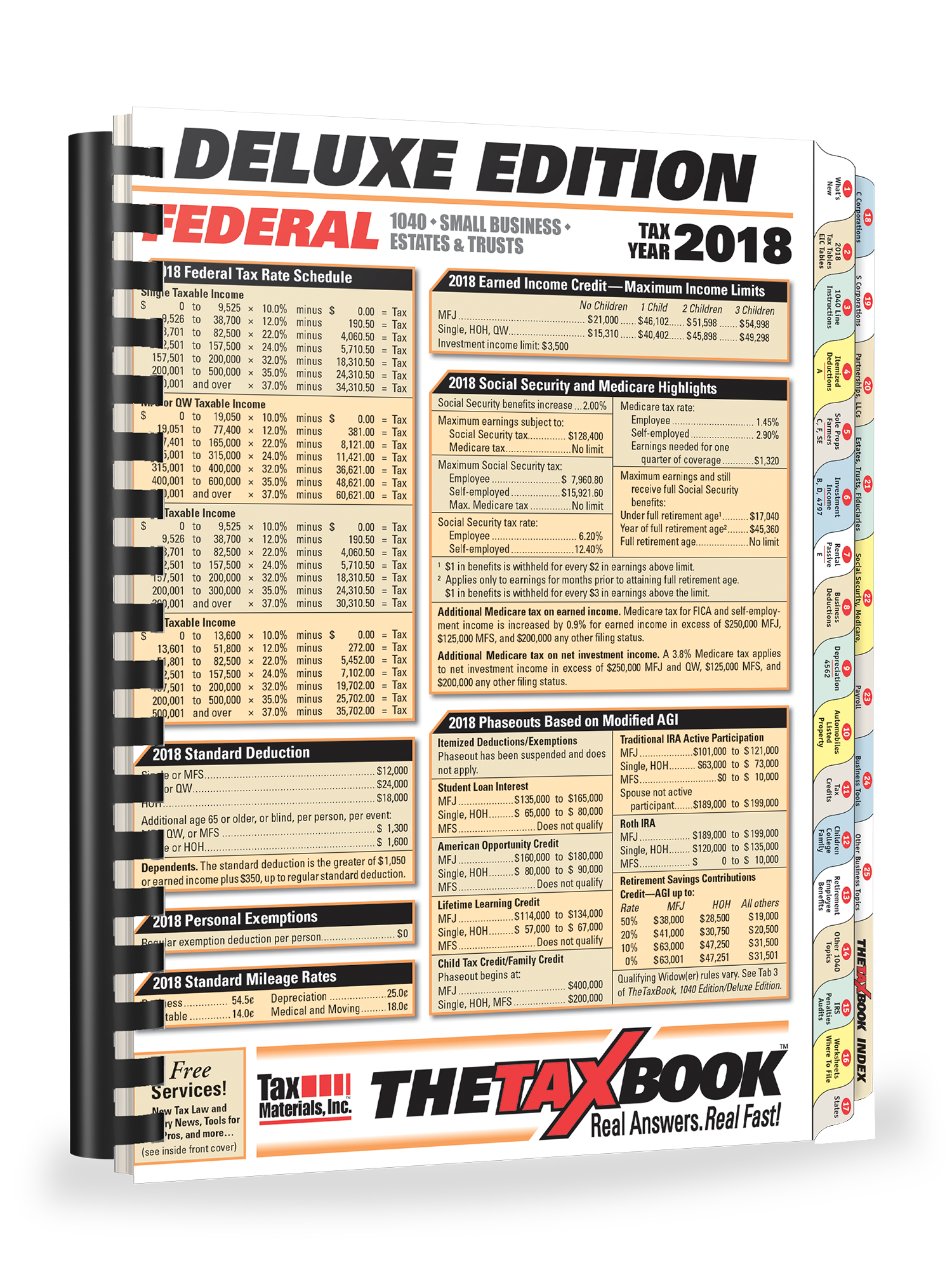 TheTaxBook Deluxe Edition Fast Answer Tax Book (2018) - #3882 